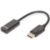 Adaptateur DP male vers HDMI femelle digitus Ak-340400-001-S 20cm