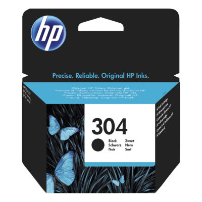 Cartouche encre HP 304 noire - 180pges