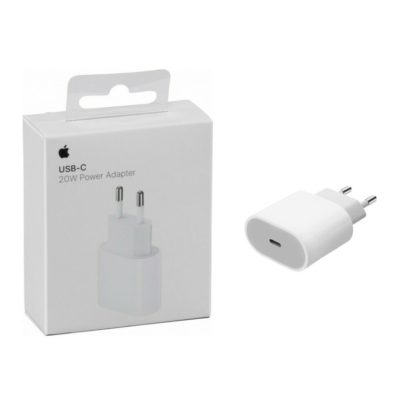 Chargeur USB-C 20W Apple blanc compatible Android