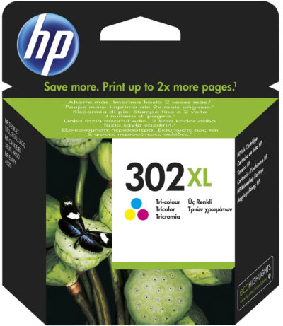 Cartouche encre HP 302 XL couleurs - 330 pages