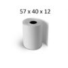 Bobine papier thermique dim. 57x40x12 mm