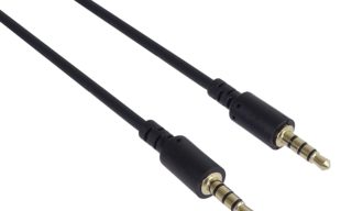 Cable audio stéréo jack 3.5 male-male 1.5m noir