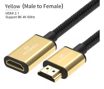 Adaptateur - Rallonge HDMI 2.1 male vers HDMI femelle 0.50cm 8K – Image 3