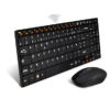 Kit clavier-souris sans fil Advance CLS-Slim- BK noire français