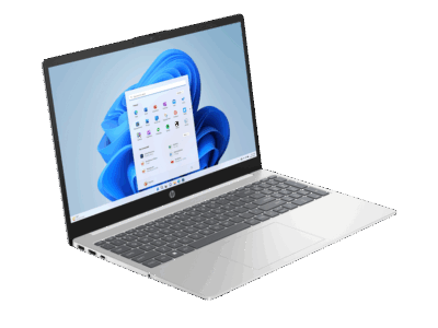 Ordinateur portable HP HP 15-fd0430nk - 15,6 Celeron N100 - 8Go - 256Go Wind 11 Fam - Blanc – Image 4