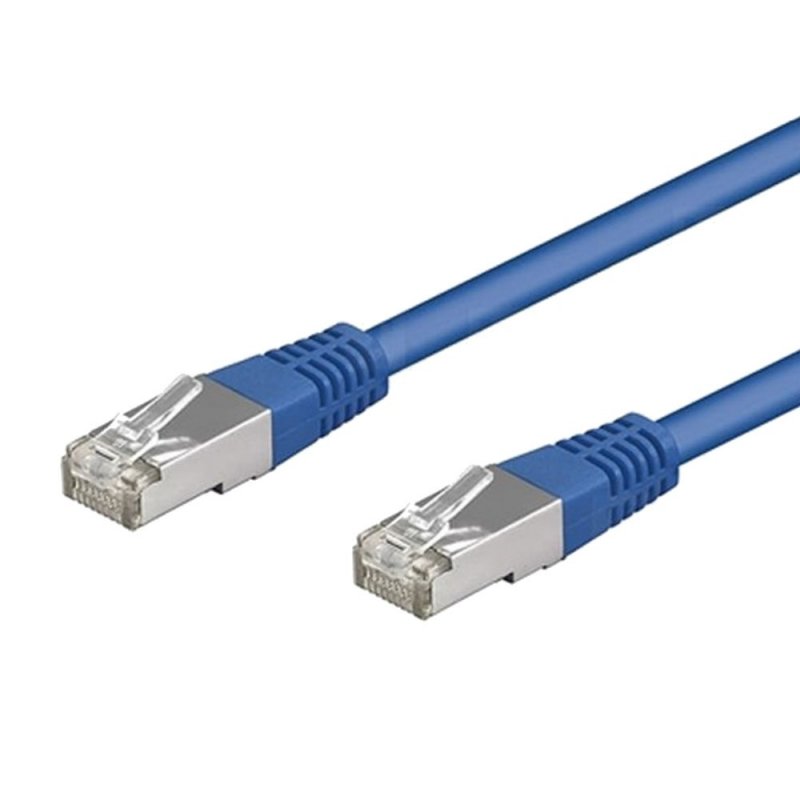 Cordon reseau de brassage RJ45 cat6A - 2 m bleu