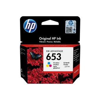 Cartouche encre HP 653 couleur standard - 200 pages